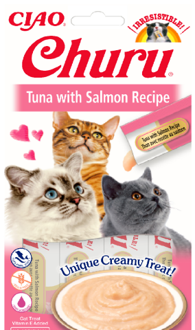 Churu receta de atún con salmón 4*14gr OFERTA 5+1
