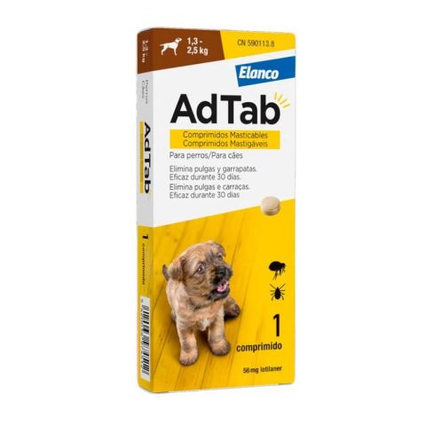 AdTab Otc 56mg  1,3-2,5kg 1 comprimido PVP: 14.50€