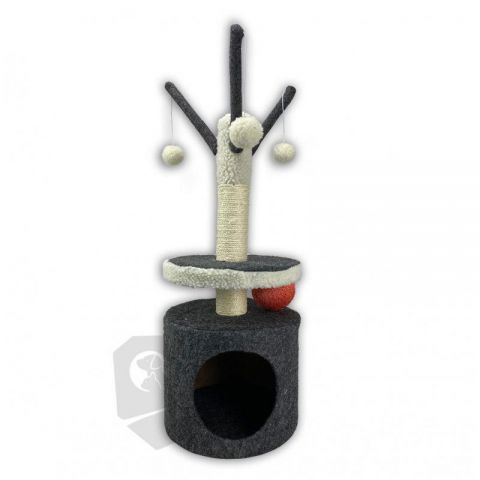 Rascador cajón con bolas 29*78cm