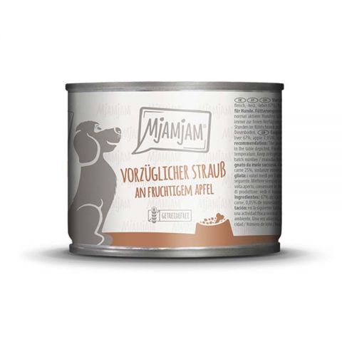 MJAMJAM avestruz con manzanas 800gr