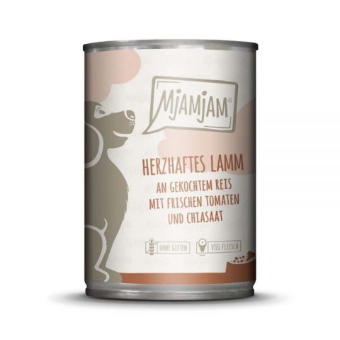 MJAMJAM cordero con tomate y arroz 125gr