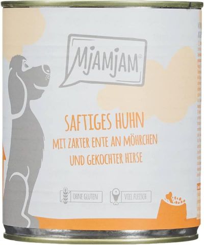MJAMJAM pollo con pato y zanahorias 400gr