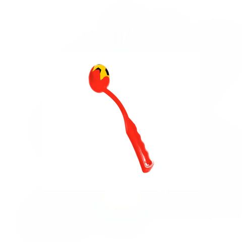 Lanzador 32cm con pelota blanda rojo,naranja 