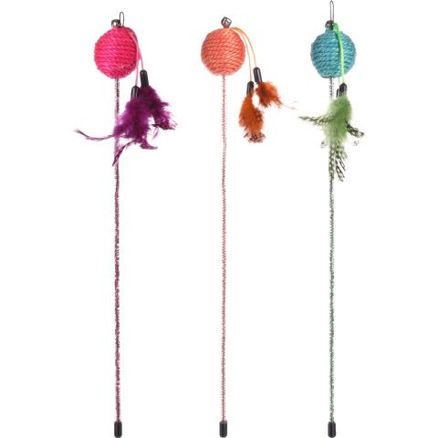 Caña de pescar glitty+pelota surtida 42cm