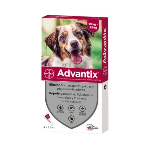 Advantix para perros de 10-25kg OFERTA 4 a 35.50€