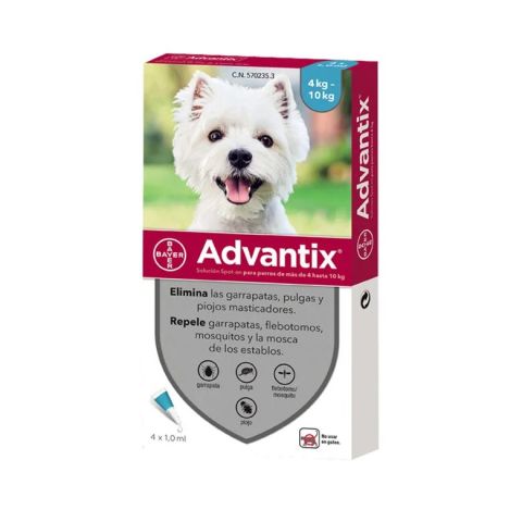 Advantix para perros de 4-10kg OFERTA 4 a 26.50€