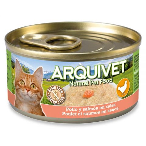 Pollo en salsa con salmón 80gr PVP: 1.45€
