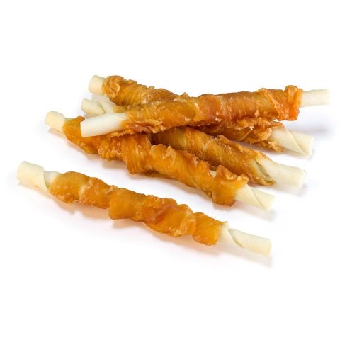 Twist de pollo enrollado 13cm 1kg PVP: 32€
