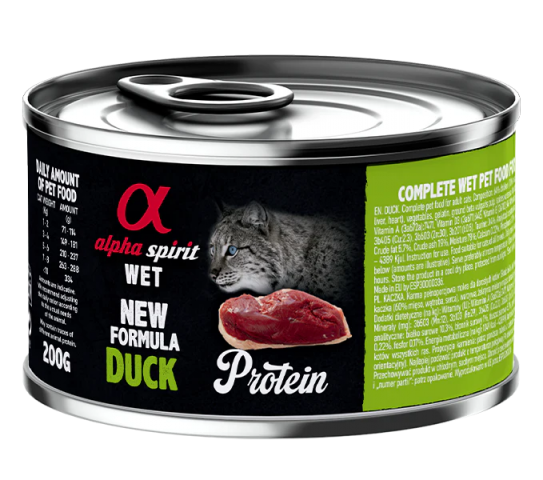Alpha Spirit lata pato gato 200gr OFERTA 5+1