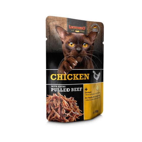 LEONARDO POLLO + EXTRA PULLED BEEF