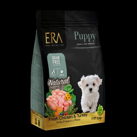 Era grain free raza pequeña puppy pollo y pavo 2kg