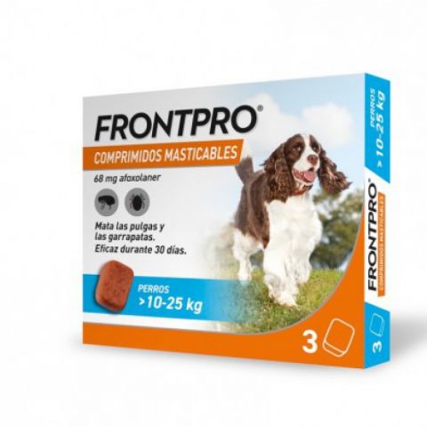 Frontpro 3 comprimidos perros de 10-25kg PVP: 51€