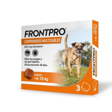 Frontpro 3 comprimidos perros de 4-10kg PVP: 45€
