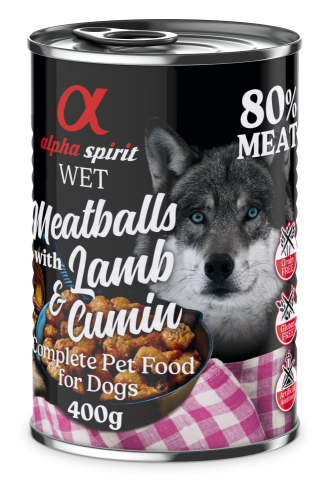 ALPHA SPIRIT ALBONDIGAS DE CORDERO Y COMINO 400GR