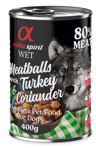 ALPHA SPIRIT ALBONDIGAS DE PAVO Y CILANTRO 400GR