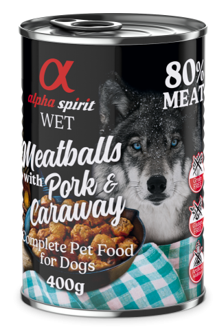 ALPHA SPIRIT ALBONDIGAS DE CERDO Y ALCARABEA 400GR
