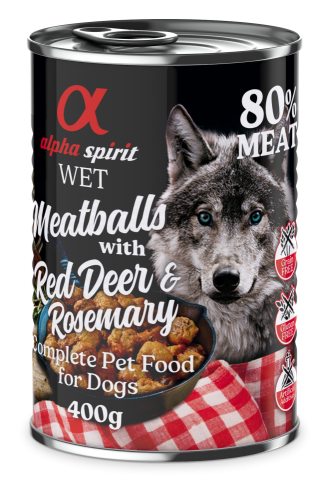 ALPHA SPIRIT ALBONDIGAS DE VENADO Y ROMERO 400GR