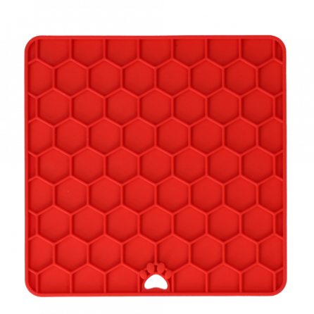 Eat slow alfombrilla de lamer lick mat ROJO