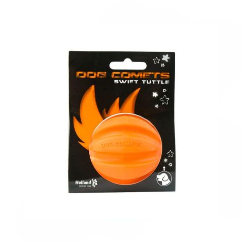 DOG COMETS PELOTA SWIFT TURTLE NARANJA 6 CM