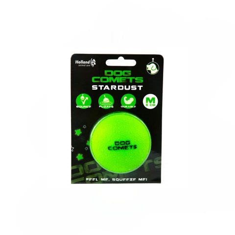 DOG COMETS PELOTA STARDUST VERDE 6 CM