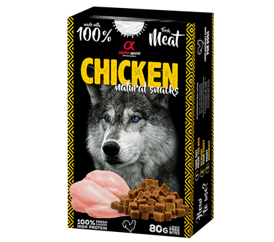 Alpha Spirit Snack natural pollo - 80gr
