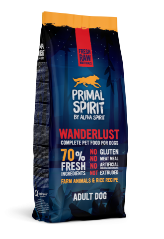 PRIMAL 70%WANDERLUST DOG FOOD 12KG