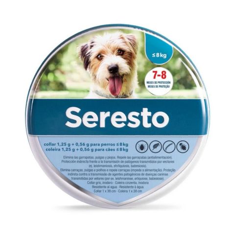 Seresto clínico perros menos de 8kg PVP: 42.95€