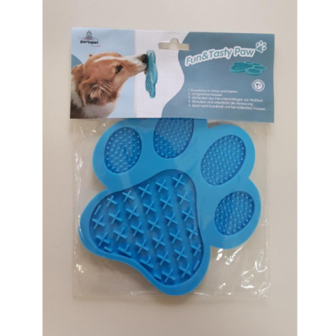 Fun and tasty paw licking mat