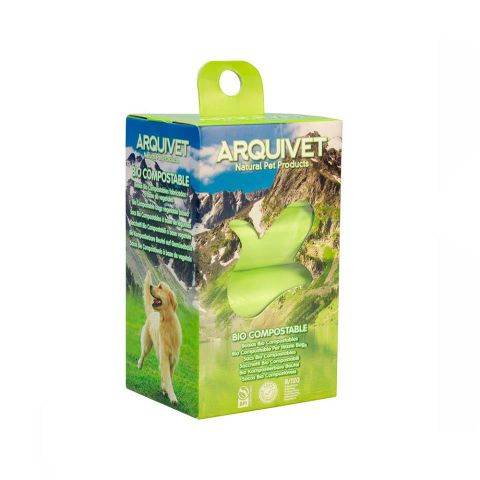 Arquivet Bolsas bio compostables 8rollos*15bolsas