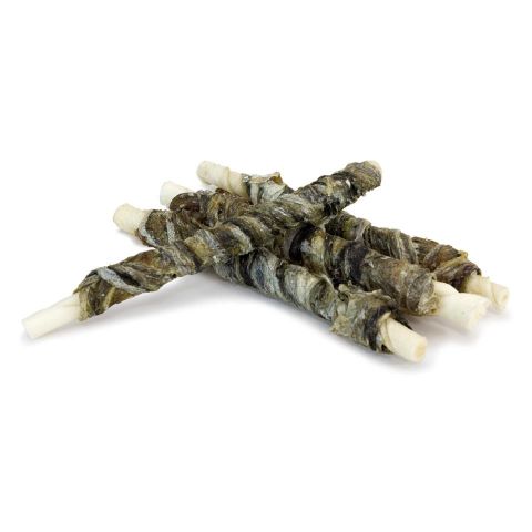 Twist con piel de bacalao enrollado 13cm 100gr