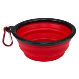 comedero silicona plegable rojo 13x5.5x9cm
