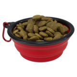 comedero silicona plegable rojo 13x5.5x9cm