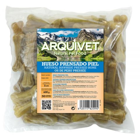 Hueso prensado piel 5cm OFERTA 5+1 (bolsas de 50u)