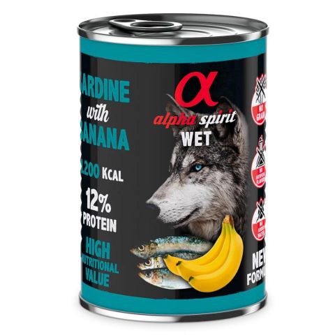 AS húmedo sardina con plátano 400gr