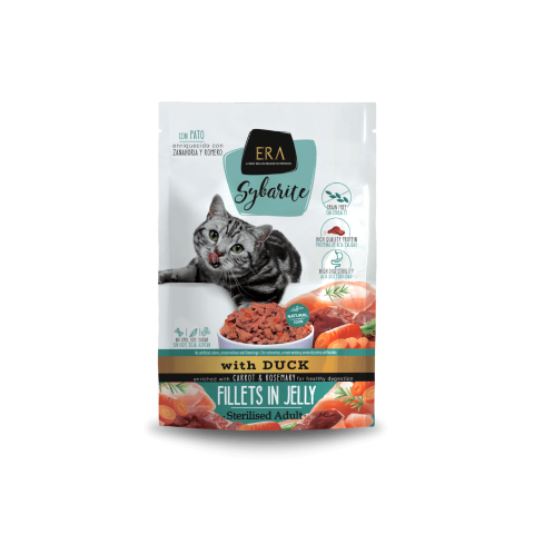 Era Sybarite sterilized cat fillets in jelly pato
