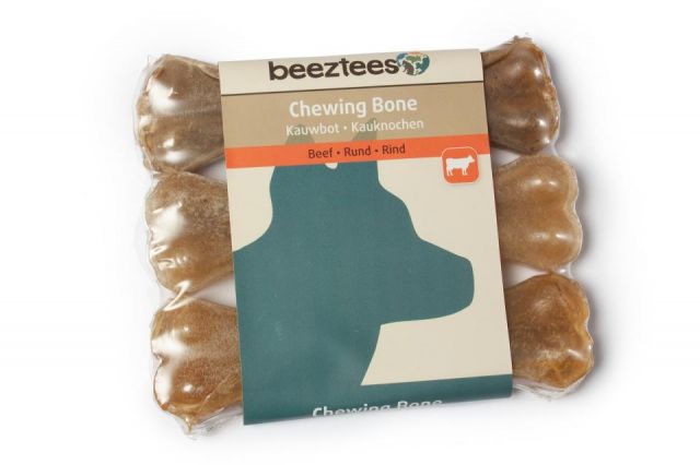 Hueso de piel masticable 11cm - 3 unid