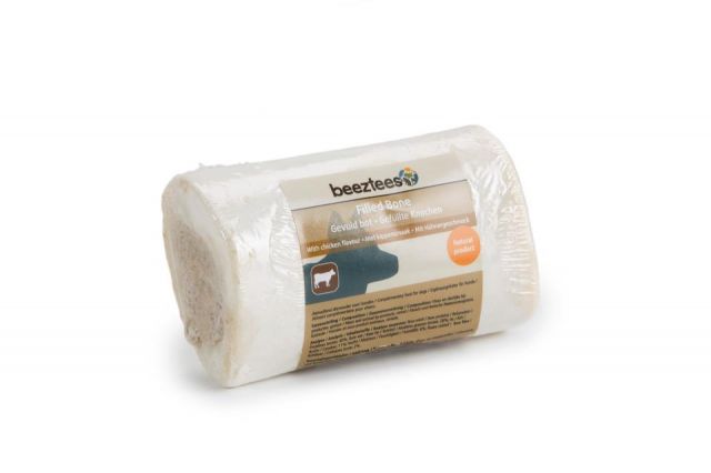 Hueso calcio ternera relleno de pollo