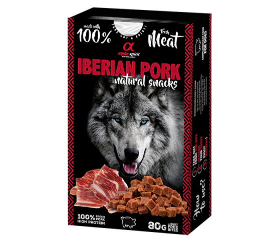 Alpha Spirit Snack natural jamón - 80gr