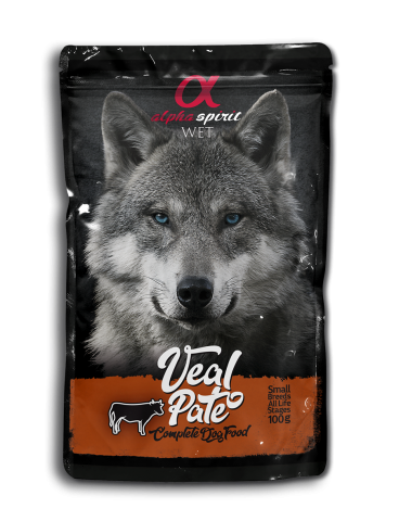 ALPHA SPIRIT WET DOG TERNERA PATE 100GR
